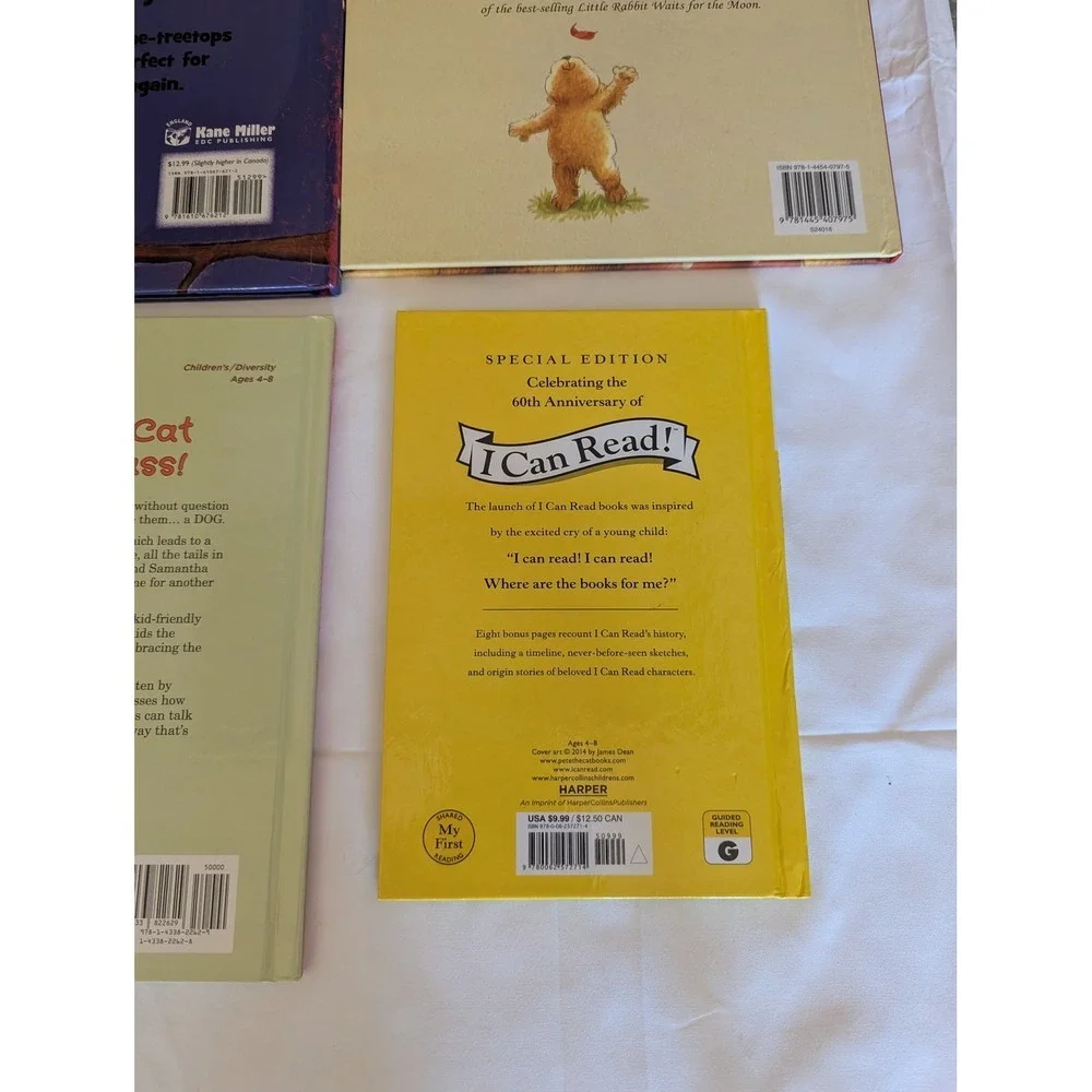 4 Kids Hardcover Book Lot | Pete the Cat,‎ Love You Hoo | Preschool Kindergarten